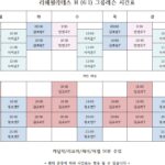 리헤필라테스H 그룹수업 시간표