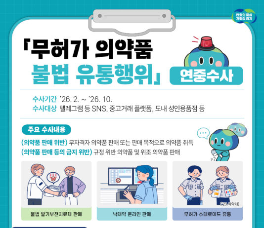 경기도 특사경, 스테로이드·임신중절약 등 무허가 의약품 불법유통 연중 집중수사
