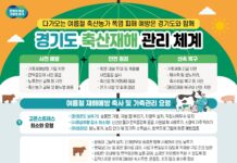경기도, 축산농가에 폭염·장마철 집중호우 사전대비 당부